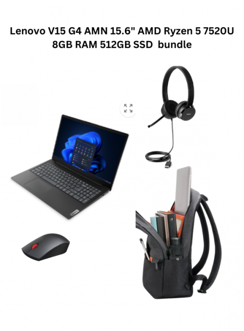 Lenovo V15 G4 AMN 15.6&quot; AMD Ryzen 5 7520U 8GB RAM 512GB SSD bundle